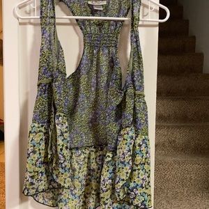 Green Floral Vest